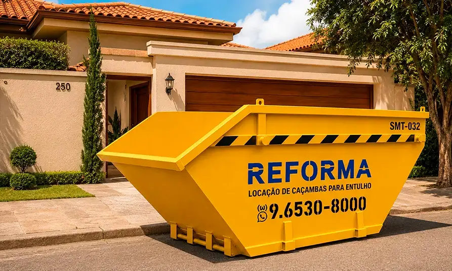 Caçamba para residências e reformas